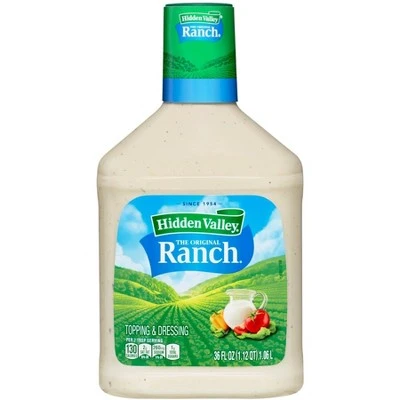 Hidden Valley Original Ranch Salad Dressing & Topping  Gluten Free  36oz Bottle