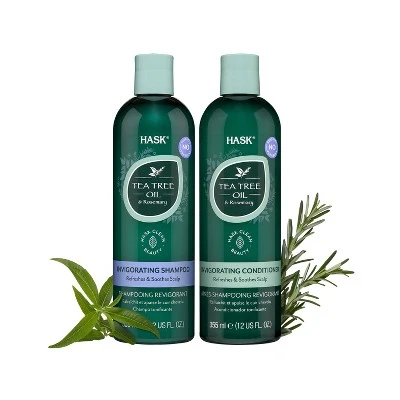 Hask Tea Tree & Rosemary Oil Scalp Care Shampoo 12 fl oz