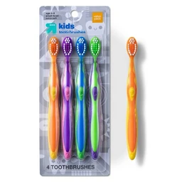 Up&Up Youth Soft Toothbrushes  4pk  Up&Up™