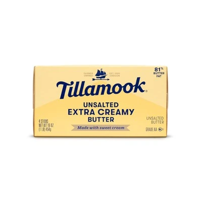 Tillamook Extra Creamy Unsalted Butter  1lb