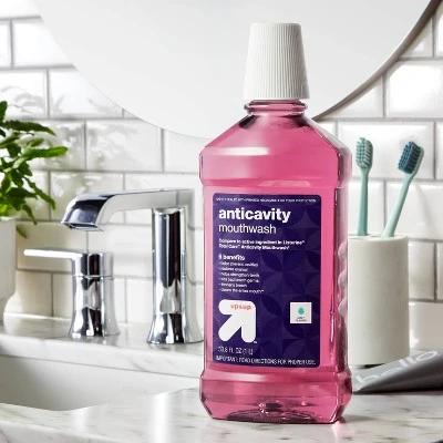 Anticavity Fluoride Mouth Rinse  Eucalyptus Mint  1L  Up&Up™