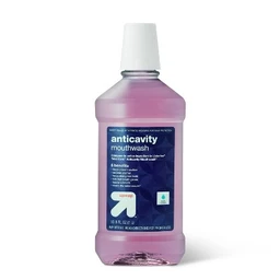 Up&Up Anticavity Fluoride Mouth Rinse  Eucalyptus Mint  1L  Up&Up™