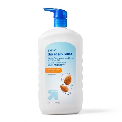 Up&Up 2 in 1 Dry Scalp Relief Dandruff Shampoo + Conditioner with Almond Oil 33.8 fl oz Up&Up™