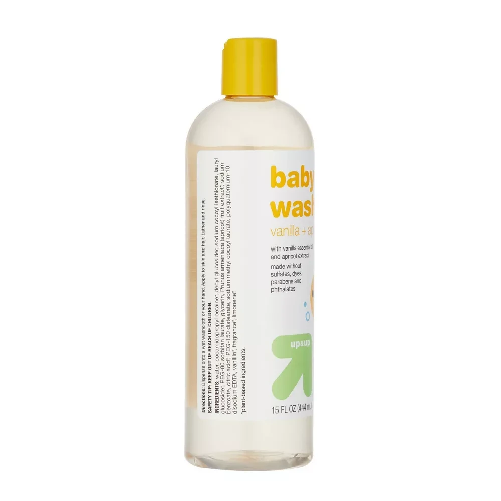 Up&Up Baby Wash with Vanilla & Apricot 15 fl oz