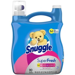 Snuggle Snuggle Plus Super Fresh Liquid Fabric Softener, Spring Burst, 95 fl oz , 90 Loads