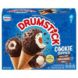 Nestle Nestle Drumstick Cookie Dipped Ice Cream Cone 8pk
