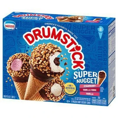 Nestle Drumstick Super Frozen Nugget Assorted Flavors  8ct