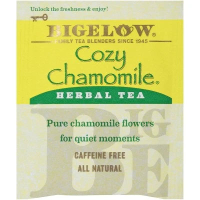 Bigelow Cozy Chamomile Herbal Tea Bags  20ct