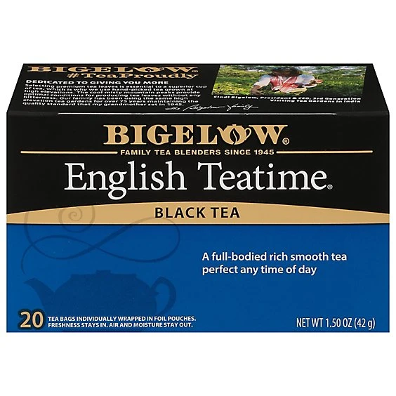 Bigelow English Teatime Black Tea Bags  20ct