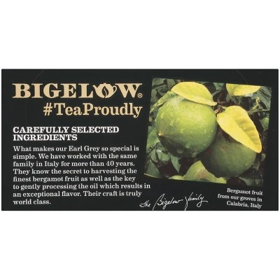 Bigelow Earl Gray Black Tea Bags  20ct