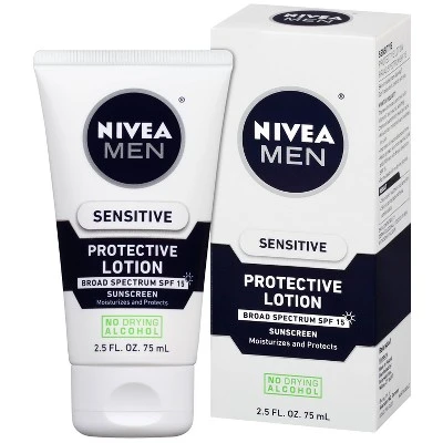 Nivea Sensitive Moisturizer SPF 15 for Men 2.5 oz