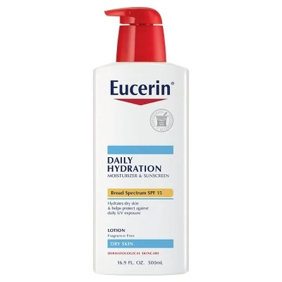 Eucerin Daily Hydration Lotion  SPF 15  16.9oz