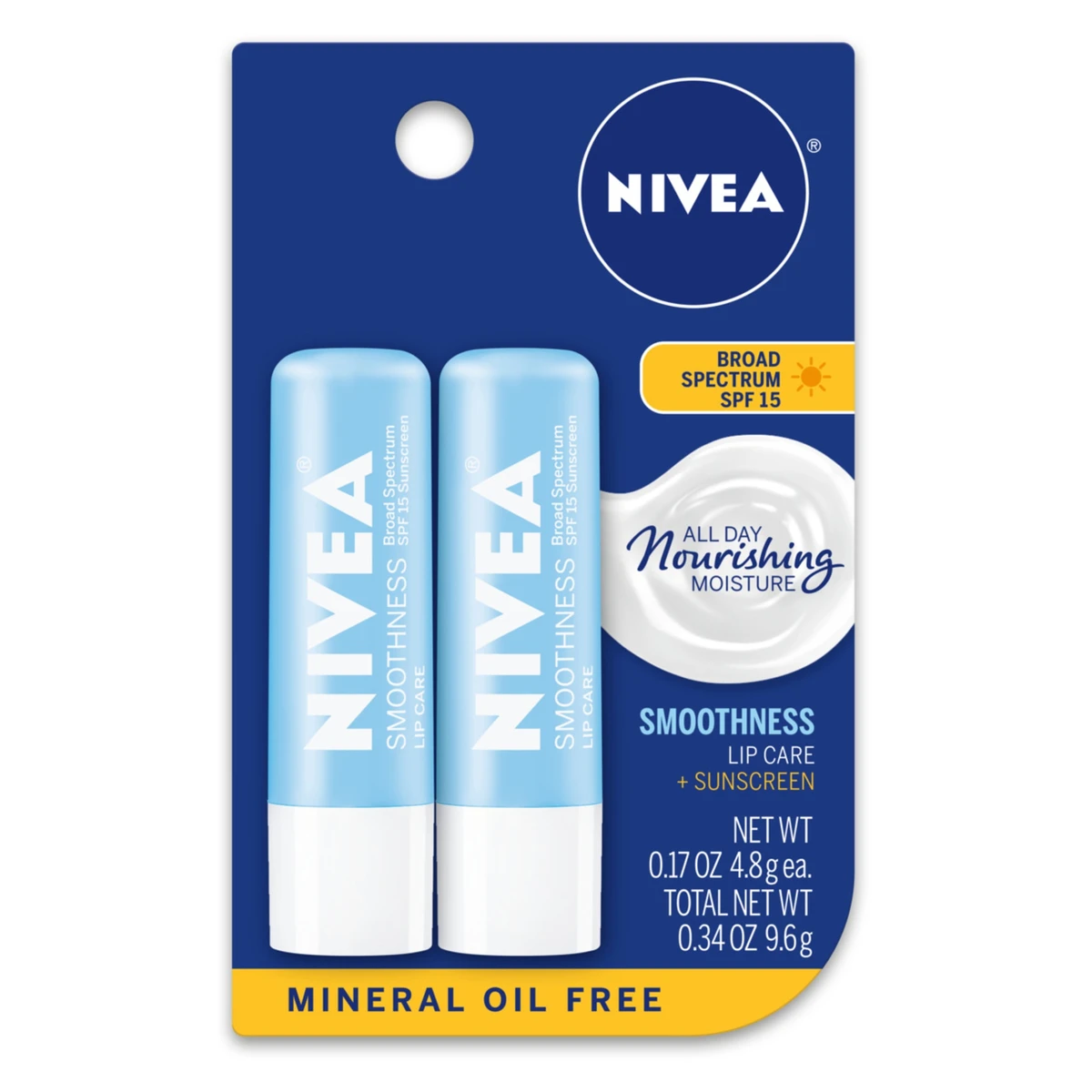 NIVEA Smoothness Lip Balm Dual Pack