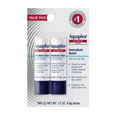 Aquaphor Lip Balm Repair Stick  2ct  0.17oz