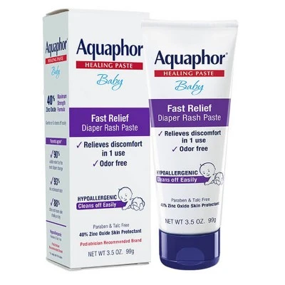Aquaphor Baby Diaper Rash Paste  3.5oz