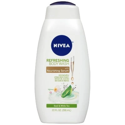 NIVEA Refreshing Body Wash Basil & White Tea  20 fl oz