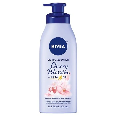 NIVEA Cherry Blossom & Jojoba Oil Infused Body Lotion  16.9 fl oz