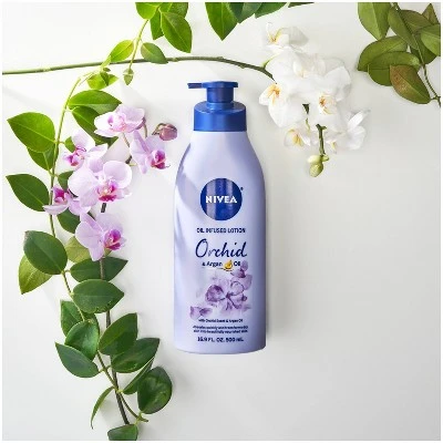 NIVEA Orchid And Argan Oil Infused Body Lotion  16.9 fl oz