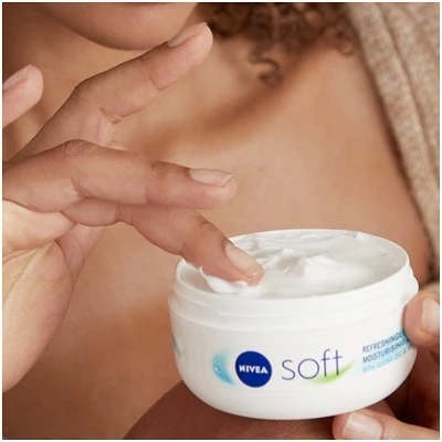 NIVEA Soft Moisturizing Crème Body, Face & Hand Cream 6.8oz