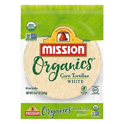 Mission Mission Organics White Corn Tortillas  8ct