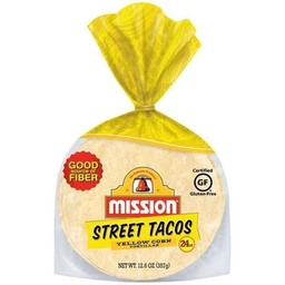 Mission Mission 4.5" Street Taco Yellow Corn Tortillas 24ct  12.6oz