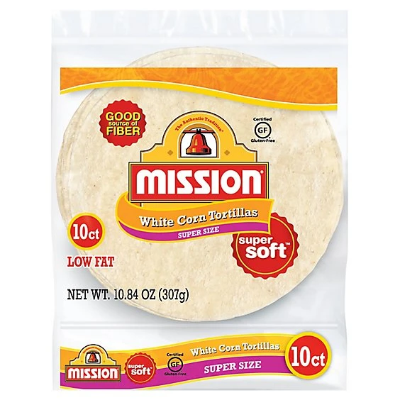 Mission White Corn Tortillas 10ct  10.6oz