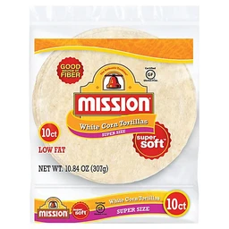 Mission Mission White Corn Tortillas 10ct  10.6oz