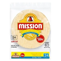 Mission Mission Extra Thin Yellow Corn Tortillas  24ct
