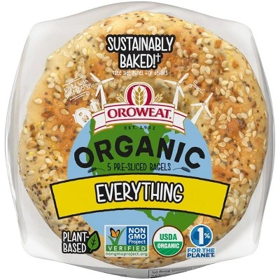 Oroweat Organic Everything Bagels  16oz