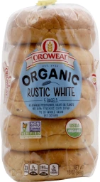 Oroweat Oroweat Organic Rustic White Bagels  16oz