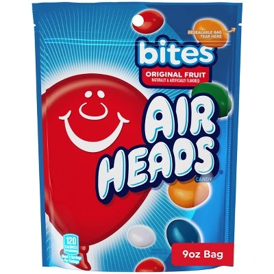 Airheads Bites Fruit Flavored Candy  9oz
