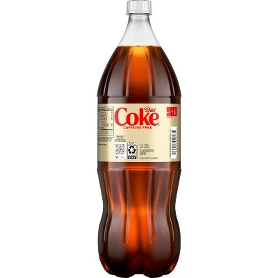 Diet Coke Caffeine Free Soda Soft Drink, 2 Liters