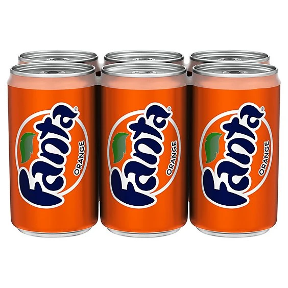 Fanta Orange Soda 6pk/7.5 fl oz Mini Cans