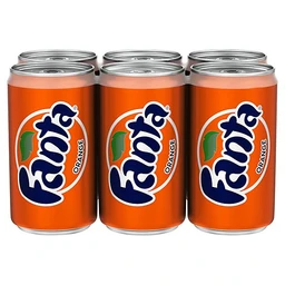 Fanta Fanta Orange Soda 6pk/7.5 fl oz Mini Cans