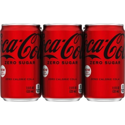 Coca Cola Zero Sugar  6pk/7.5 fl oz Mini Cans