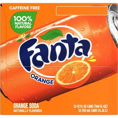 Fanta Orange Soda  12pk/12 fl oz Cans