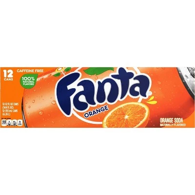 Fanta Orange Soda  12pk/12 fl oz Cans