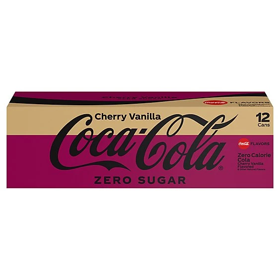 Coca Cola Cherry Vanilla Zero  12pk/12 fl oz Cans