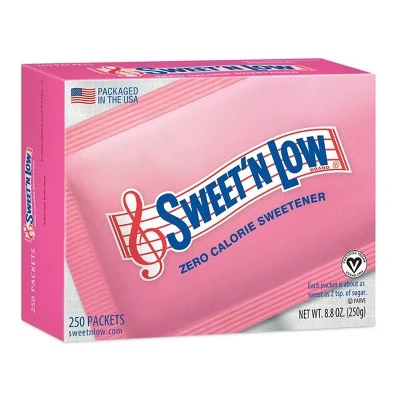 Sweet'N Low Zero Calorie Sweetener Packets  250/8.75oz