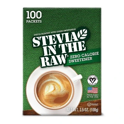 Stevia In The Raw Zero Calorie Sweetener Packets  100ct/3.5oz