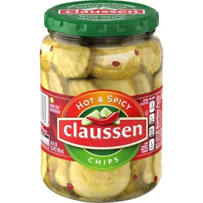 Claussen Hot & Spicy Pickle Chips 24oz