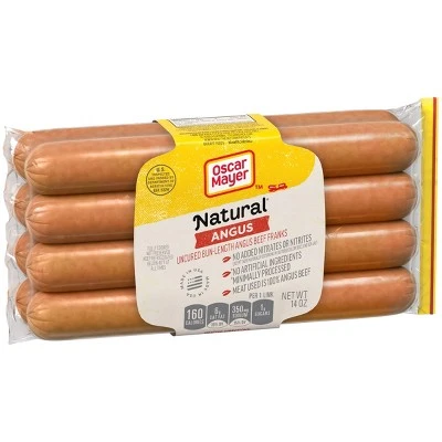 Oscar Mayer Selects Natural Angus Beef Uncured Beef Franks 14oz