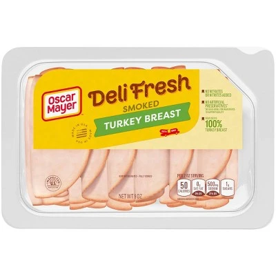 Oscar Mayer Deli Fresh Sliced Smoked Turkey Breast  9oz