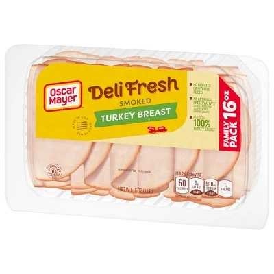 Oscar Mayer Deli Fresh Sliced Smoked Turkey Breast  16oz