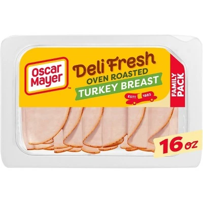 Oscar Mayer Deli Fresh Sliced Oven Roasted Turkey Breast  16oz