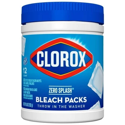 Clorox Zero Splash Bleach Packs  12ct