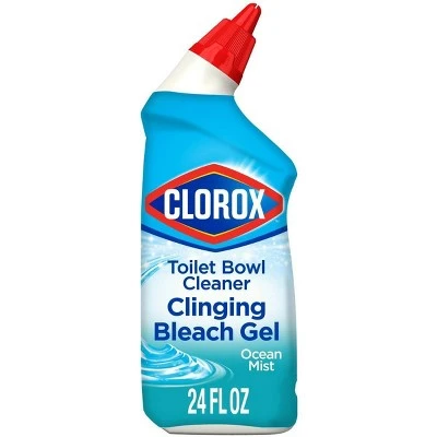 Clorox Toilet Bowl Cleaner Clinging Bleach Gel  Cool Wave