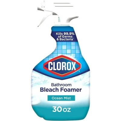 Clorox Bathroom Foamer with Bleach Spray Bottle Original 30oz