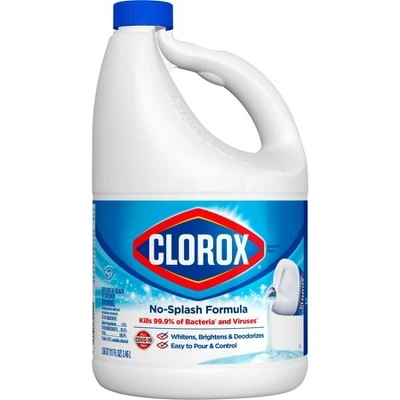 Clorox Splash Less Liquid Bleach  Regular  117oz