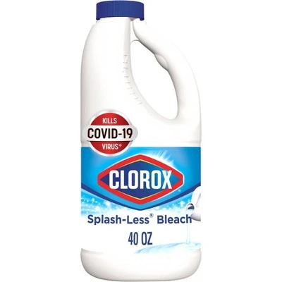 Clorox Splash Less Liquid Bleach  Regular  40oz